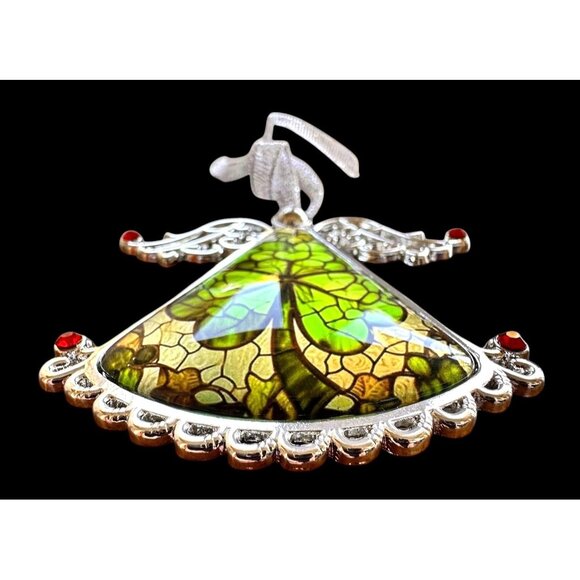 Shamrock Angel Christmas Ornament New Celtic Glass Savannah Georgia Irish Parade - Picture 6 of 12